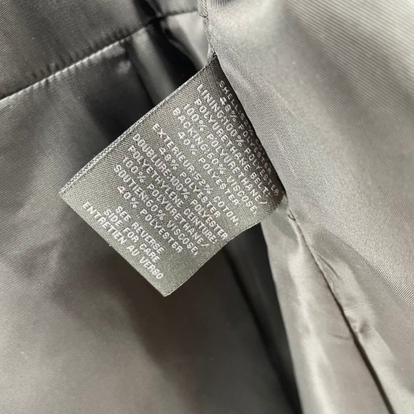 STEVE MADDEN Black Belted Hi Low Trench Coat Jacket - Picture 8 of 12